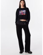 TWIST Pantaloni jogger cu segmente contrastante - Negru