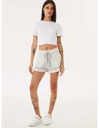TWIST Pantaloni scurti cu snur si buzunare laterale - Gri deschis melange/Grej
