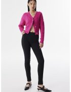 TWIST Pantaloni skinny cu talie inalta - Negru