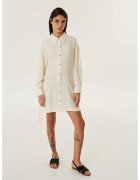 TWIST Rochie-camasa cu snururi laterale - Galben pal