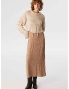 TWIST Rochie cu maneci lungi si model 2 in 1 - Maro nisip