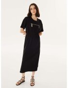 TWIST Rochie midi cu talie elastica - Negru