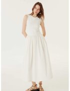 TWIST Rochie midi evazata - Alb