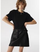 TWIST Rochie mini cu croiala in A si buzunare cu clapa - Negru