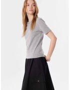 TWIST Tricou cu aplicati de strasuri - Gri deschis melange
