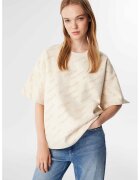 TWIST Tricou cu maneci cazute - Alb fildes