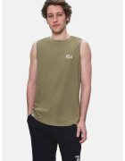 UCLA Maiou regular fit - decolteu la baza gatului - imprimeu cu logo - Verde