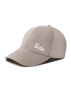 UCLA Sapca baseball unisex cu inchidere velcro Jenner - Maro taupe/Alb optic
