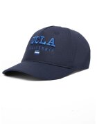 UCLA Sapca unisex din bumbac cu logo Rooney Oatmilk - Bleumarin