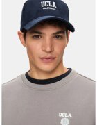 UCLA Sapca unisex din reiat cu broderie logo - Bleumarin