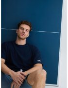 UCLA Tricou de bumbac cu imprimeu text Igniso - Bleumarin