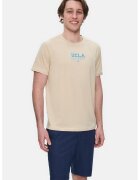 UCLA Tricou regular fit - decolteu la baza gatului - imprimeu cu logo - Bej - SHERMAN - Bej