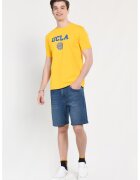 UCLA Tricou regular fit - decolteu la baza gatului - imprimeu cu logo - Galben - GAYLEY - Galben