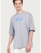 UCLA Tricou regular fit - decolteu la baza gatului - imprimeu cu logo HUNTER - Gri