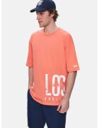 UCLA Tricou regular fit - decolteu la baza gatului - imprimeu cu logo - Roz - IGNISO - Roz