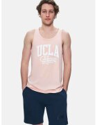 UCLA Tricou regular fit - decolteu la baza gatului - imprimeu cu logo - Roz - PEBBLE - Roz