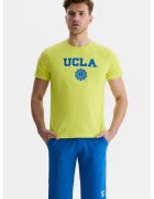 UCLA Tricou regular fit - decolteu la baza gatului - imprimeu cu logo - Verde - GAYLEY - Verde