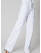 uFIT Blugi elastici largi din denim White 15300 - Alb optic