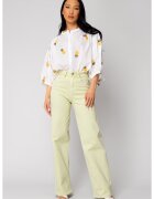 uFIT Camasa cu broderie motiv ananas White 16323 - Alb optic