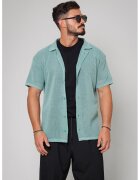 uFIT Camasa supradimensionata cu maneci scurte - Verde persan