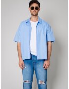uFIT Camasa supradimensionata de bumbac - Albastru pastel