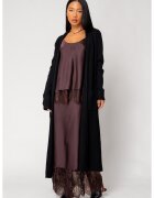 uFIT Cardigan tricotat lung Black 18120 - Negru