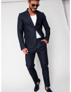 uFIT Costum Ralph din IN sacou si pantalon lung Navy New 16654 - Bleumarin