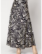uFIT Fusta lunga Print Beige/Black 18103 - Negru/Bej