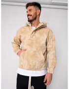 uFIT Hanorac cu fermoar scurt Beige 19007 - Bej