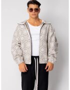 uFIT Hanorac cu fermoar si gluga Oversized 18921 - Bej