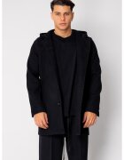 uFIT Palton lung cu gluga Black 18867 - Negru