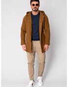 uFIT Palton lung cu gluga Brown 18872 - Maro