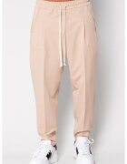 uFIT Pantalon lung larg cu snur Beige 19577 - Bej