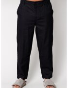 uFIT Pantaloni lung din IN cu nasture Black 17613 - Negru