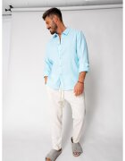 uFIT Pantaloni lung din IN cu snur usor conic Beige 17792 - Bej