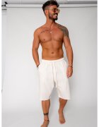 uFIT Pantaloni scurt din IN cu snur Light Beige 17243 - Bej