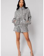 uFIT Pantaloni scurti cu paiete Silver 18384 - Argintiu