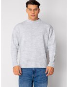uFIT Pulover tricotat Grey Melange 19056 - Gri deschis melange