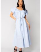 uFIT Rochie lunga cordon cu detalii ornamentale Light Blue 16339 - Albastru deschis