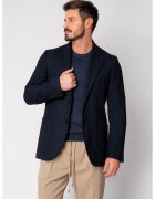uFIT Sacou din mix de stofa cu lana Navy 19137 - Bleumarin