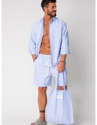 uFIT Set camasa si pantalon scurt stripe Blue/White 16813 - BLUE