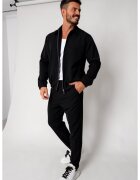 uFIT Set Caruso Jacheta cu fermoar si pantalon lung Black New 18213 - Negru