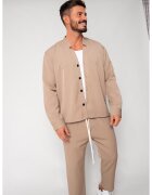 uFIT Set Como Camasa V-cut si pantaloni lungi Beige 18200 - Bej