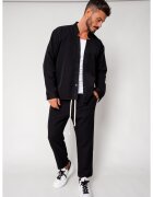 uFIT Set Como Camasa V-cut si pantaloni lungi Black 18205 - Negru