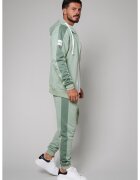uFIT Set Rock Duo hanorac cu fermoar si pantalon conic Light Olive 9949 - Verde masliniu deschis