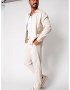 uFIT Set Toscano Jacheta cu fermoar si pantalon lung Cream 16473 - Crem