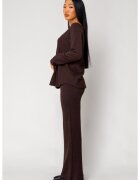 uFIT Set Vellera Pulover si Pantalon lung Brown 18117 - Maro