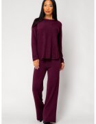 uFIT Set Vellera Pulover si Pantalon lung Burgundy 18264 - Rosu inchis