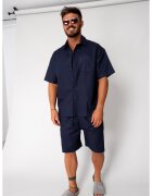 uFIT Set Vento camasa si pantalon scurt Navy 17424 - Bleumarin