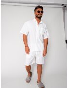 uFIT Set Vento camasa si pantalon scurt White 17419 - Alb optic